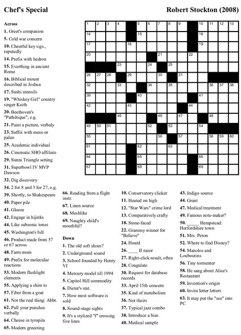 classic crossword|The Crossword — The New York Times